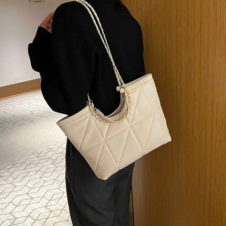 Women Chain Shoulder Bag Soft Pu Leather Handbag Crossbody Messenger Tote Bag
