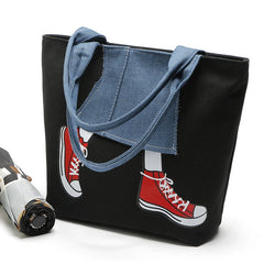 Women Large Capacity Cowboy Handbag High Quality Denim Shoulder Bag