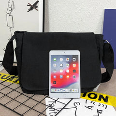 Large Capacity Crossbody Bag Canvas Shoulder Messenger Unisex