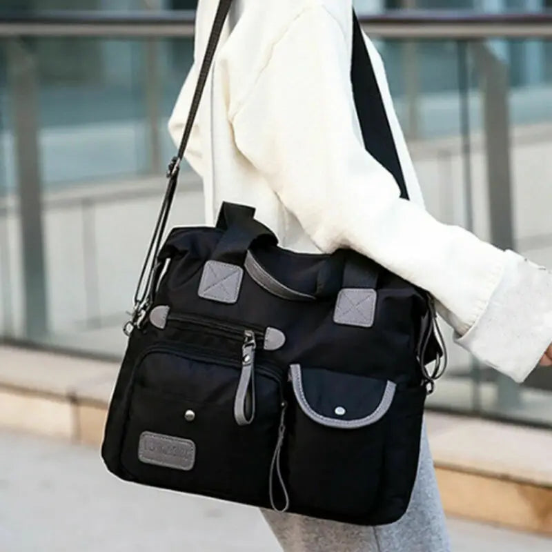 Women Large Capacity Nylon Shoulder Bags Messenger Waterproof Crossbody Bags