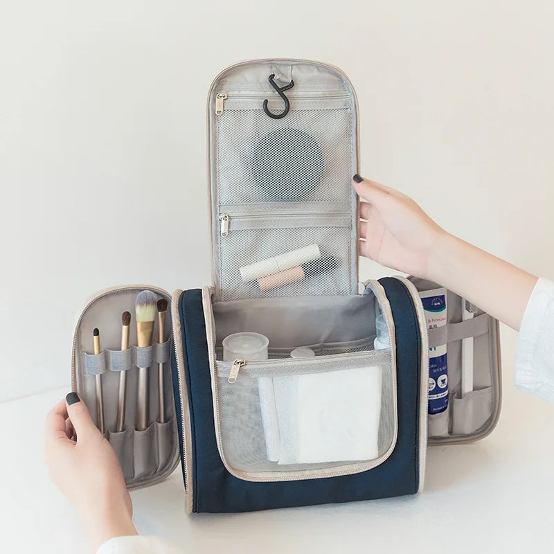 Large Cosmetic Bag Travel Organizer Toiletry Handbag Makeup Storage Pouch