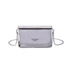 Women Laser Flap Bags Mirror Chain Shoulder Bag Small Handbag