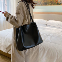 Vintage Leather Shoulder Bag Crossbody Messenger Handbag Purse Brown