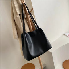 Vintage Leather Shoulder Bag Crossbody Messenger Handbag Purse Brown