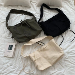 Women Crossbody Bag Canvas Shoulder Bag Multi-purpose Messenger Bag