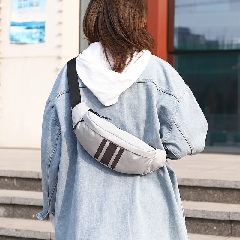 Luminous Rock Travel Chest Bag Nylon Shoulder Street Small Bag
