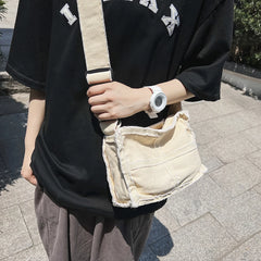 Canvas Shoulder Bag Vintage Crossbody Purse for Girls