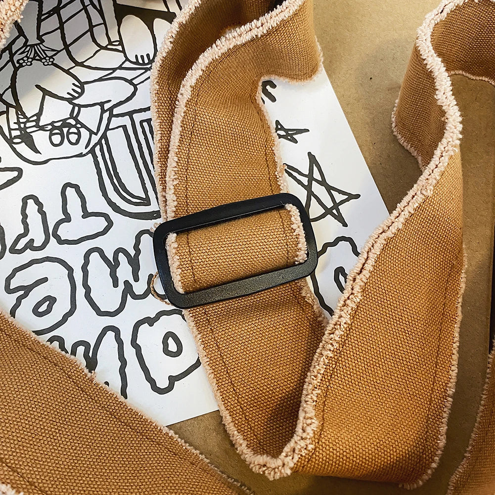 Canvas Shoulder Bag Vintage Crossbody Purse for Girls
