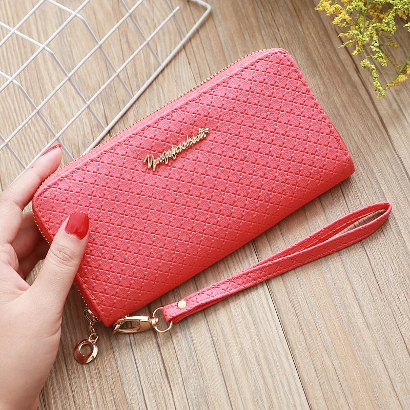 Women Long Clutch Wallet Zipper Purse Large Capacity Hand Wallet
