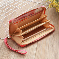 Women Long Clutch Wallet Zipper Purse Large Capacity Hand Wallet