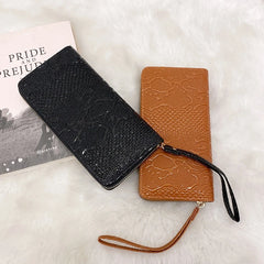 Women Long Wallet Wrist Strap Large Capacity Wallet Clutch