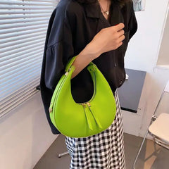 Women Small PU Leather Underarm Bag Shoulder Crossbody Bag Handbag