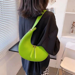 Women Small PU Leather Underarm Bag Shoulder Crossbody Bag Handbag