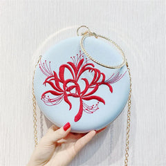 Crystal Wedding Purse Metal Ring Diamond Clutches