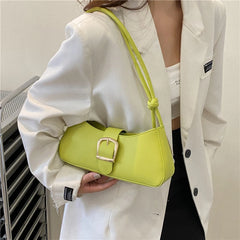 Women PU Leather Handbag Solid Hobos Shoulder Crossbody Bags