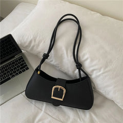 Women PU Leather Handbag Solid Hobos Shoulder Crossbody Bags