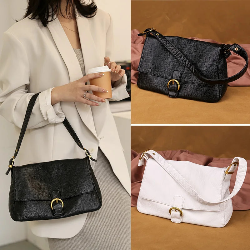 Soft Leather Women Handbags Tote Bag Large Capacity Shoulder Bags