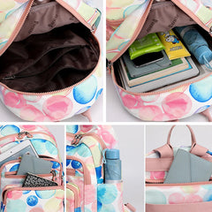 Women Nylon Travel Bagpack Multi-pockets School Bags for Teenage Girls