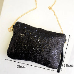 Glitter Sequin Crossbody Bag Sparkling Evening Envelope Clutch