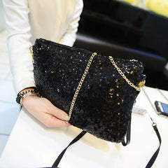 Glitter Sequin Crossbody Bag Sparkling Evening Envelope Clutch
