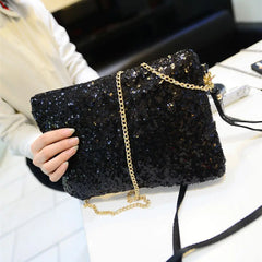 Glitter Sequin Crossbody Bag Sparkling Evening Envelope Clutch