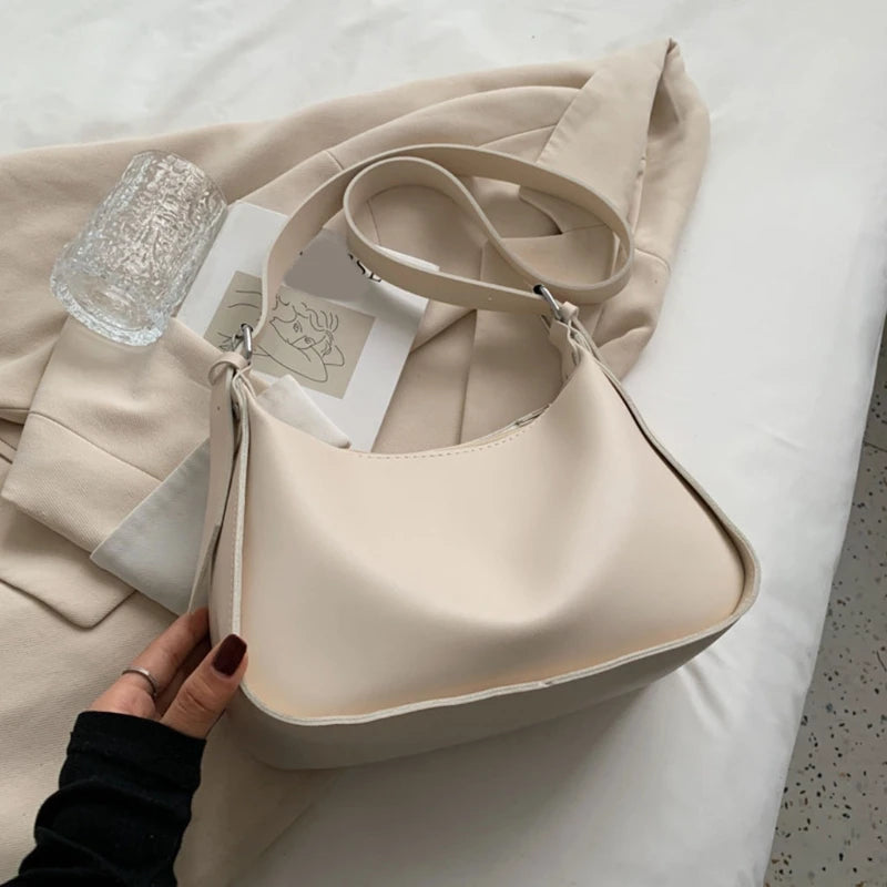 Women Medium Crossbody Bag PU Leather Adjustable Strap Purses