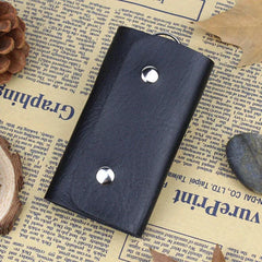 Patent Leather Buckle Key Wallet Case Car Keychain Gift