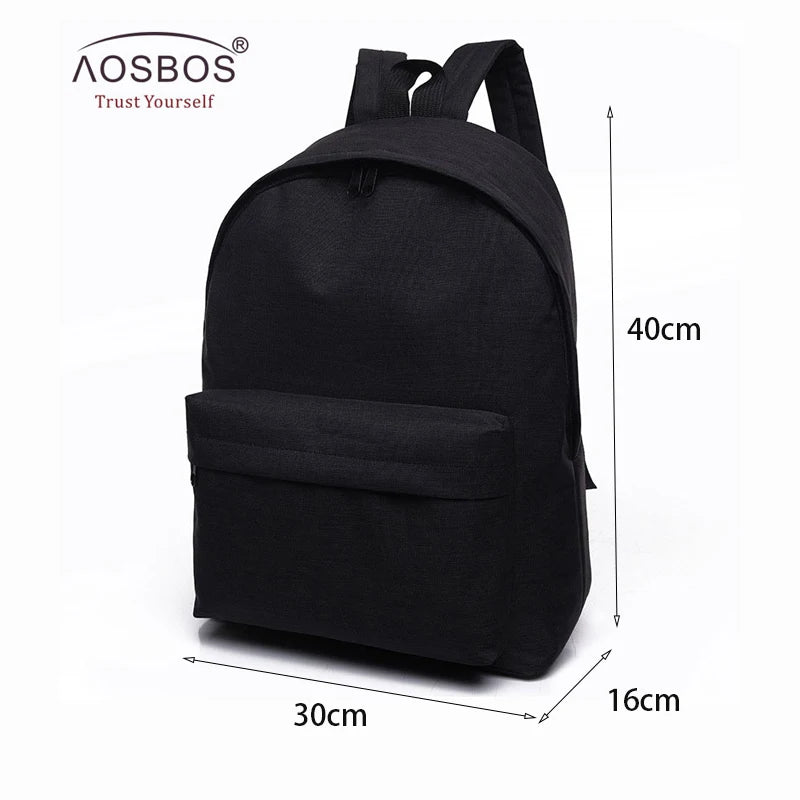 Canvas Backpack School Bag for Teenagers College Student