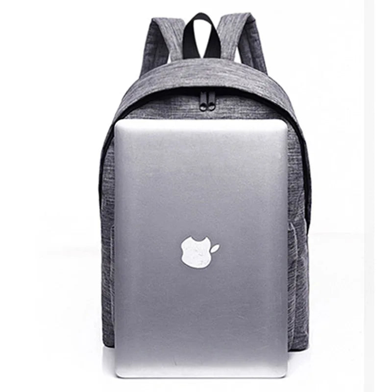 Canvas Backpack School Bag for Teenagers College Student