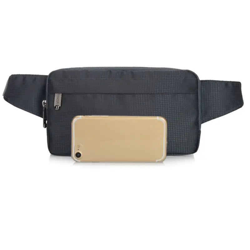 Nylon Belt Bum Waist Phone Pouch Fanny Pack Crossbody Sport Zip Bag