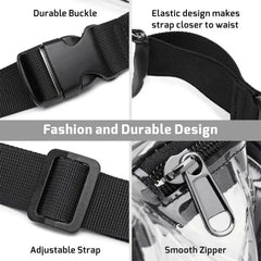 PVC Waist Fanny Pack Winterproof Pouch Jelly Belt Bag