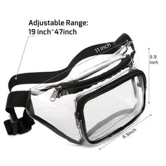 PVC Waist Fanny Pack Winterproof Pouch Jelly Belt Bag