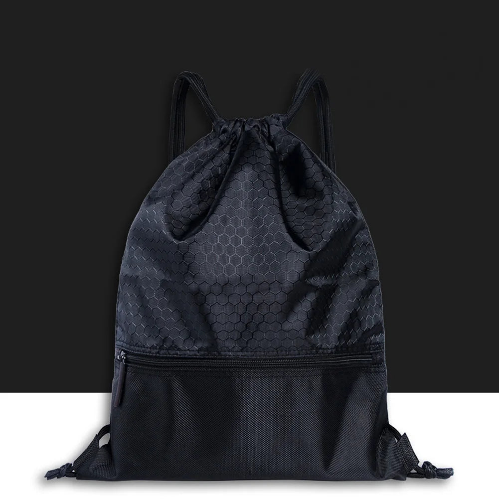 Outdoor Sports Backpack Large Capacity Drawstring Lock Nylon