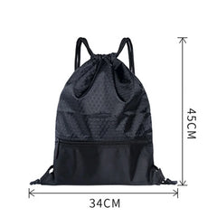 Outdoor Sports Backpack Large Capacity Drawstring Lock Nylon