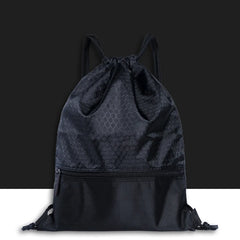 Outdoor Sports Backpack Large Capacity Drawstring Lock Nylon