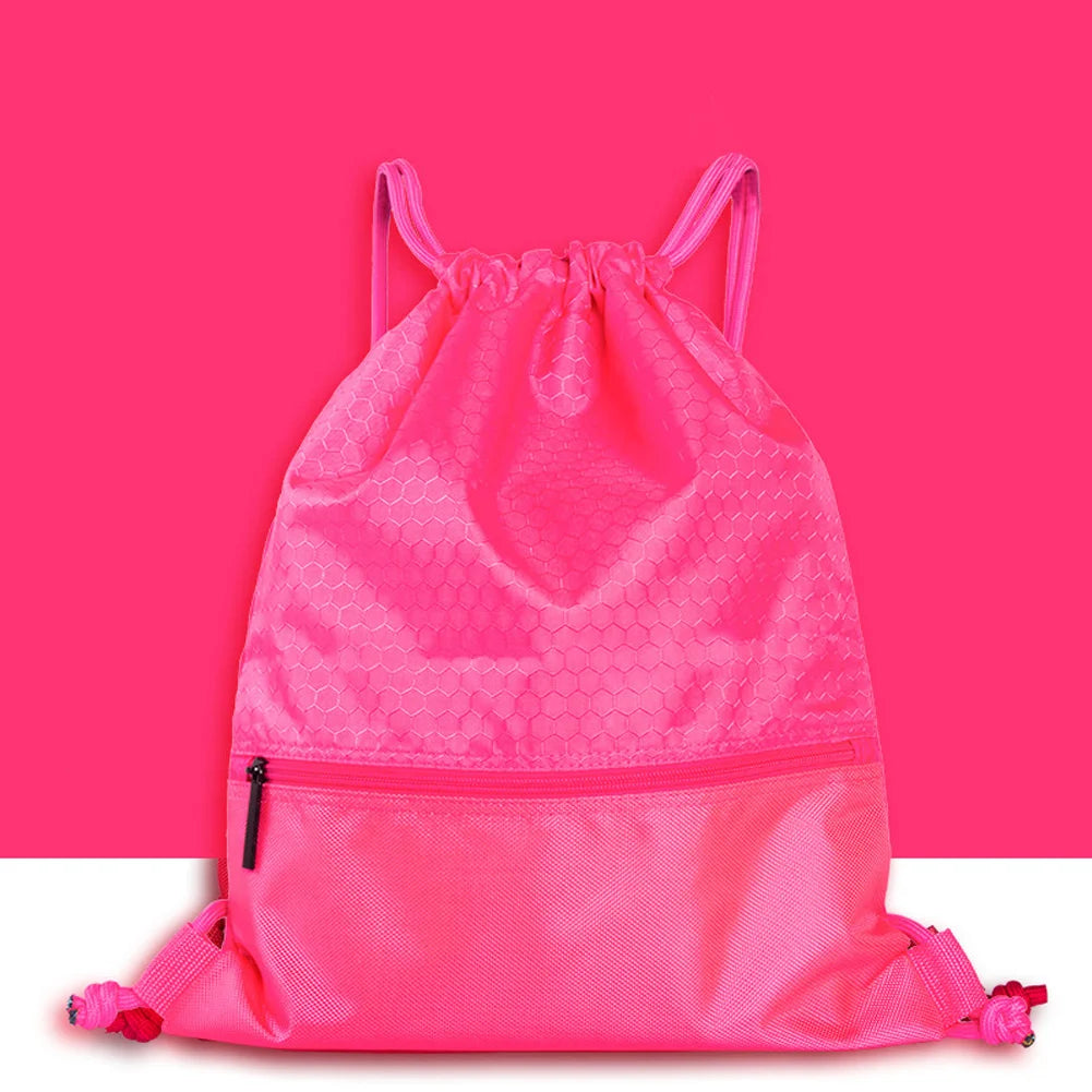 Outdoor Sports Backpack Large Capacity Drawstring Lock Nylon