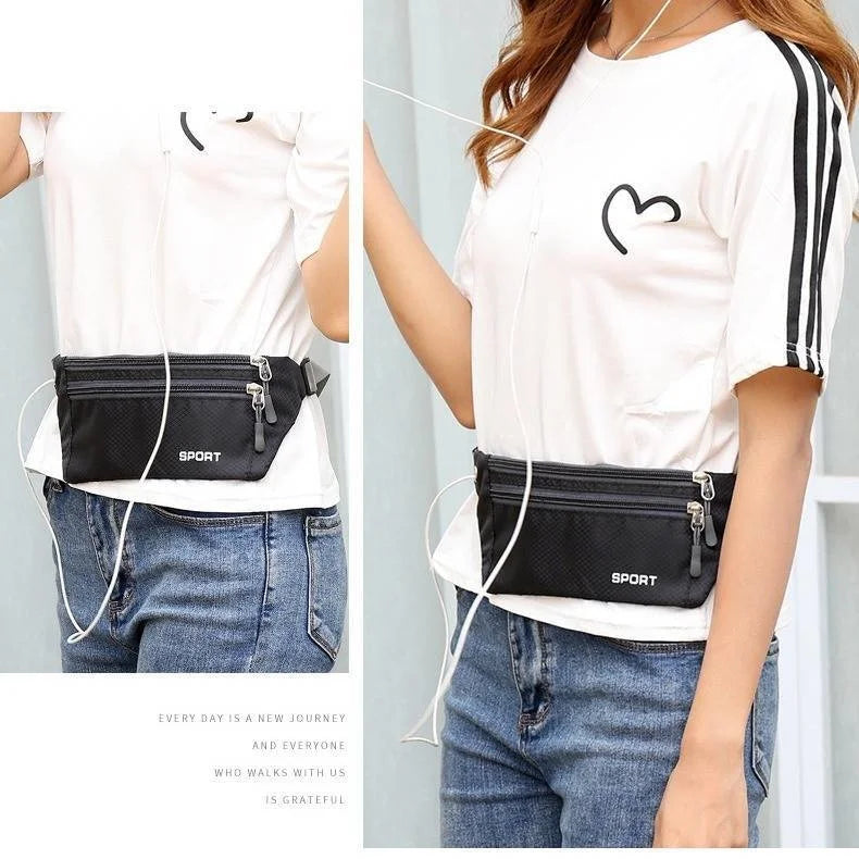 Women Men Waist Bag Fanny Pack Multi-function Pockets Outdoor Sport