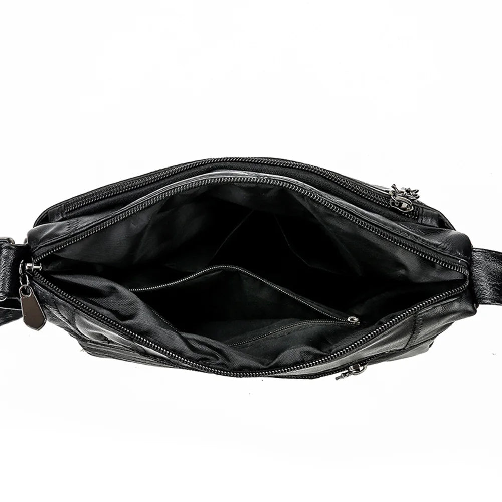 Floral Print Shoulder Bag Vintage PU Leather Crossbody