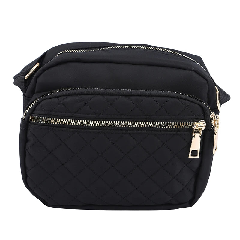 Nylon Shoulder Bag for Women Zipper Handbag Crossbody Bags