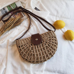 Women Leather Messenger Bag with Tassel, Vintage Style