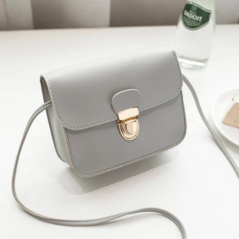 Women Messenger Bags Woman Bag Famous Brands Women Solid Cover Lock Shoulder