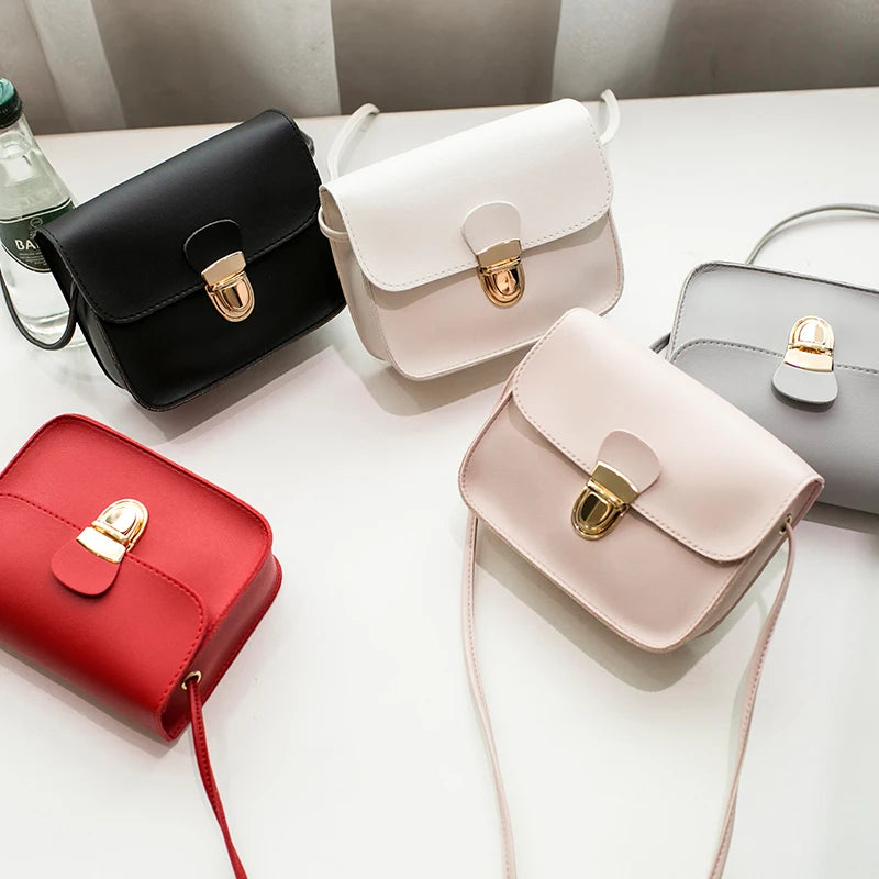 Women Messenger Bags Woman Bag Famous Brands Women Solid Cover Lock Shoulder