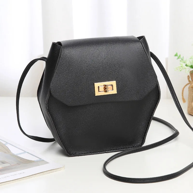 Women Messenger Bags Woman Bag Famous Brands Women Solid Cover Lock Shoulder Cro