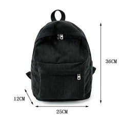 Women's Corduroy Mini Backpack, Small Casual Shoulder Bag