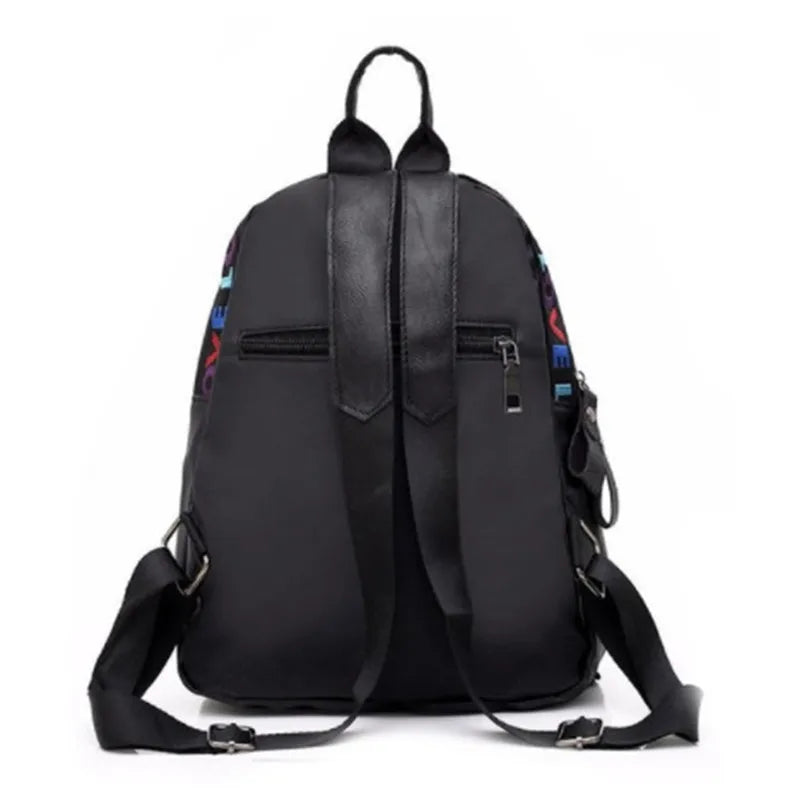 Women Mini Backpack Small Bagpack Multi-Function Oxford Shoulder Bag