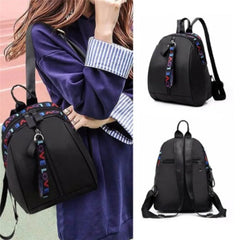 Women Mini Backpack Small Bagpack Multi-Function Oxford Shoulder Bag