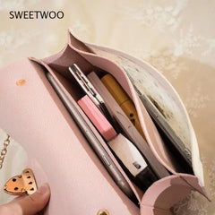 Women Mini Square Pack Shoulder Bag Star Sequin Messenger Crossbody