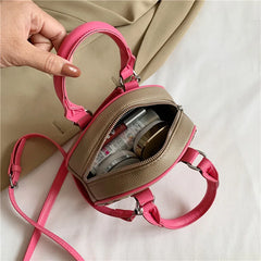 Women PU Leather Cross Pattern Shoulder Bag Satchel Messenger Crossbody Bag