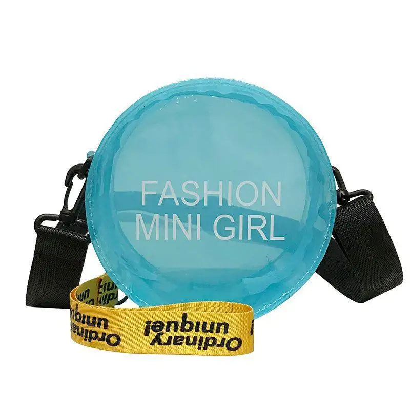 Women Transparent Candy Hand-held Small Round Jelly Messenger Shoulder Bag
