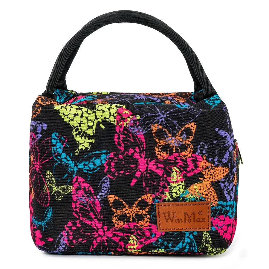 Women Portable Insulated Thicken Lunch Box Bag